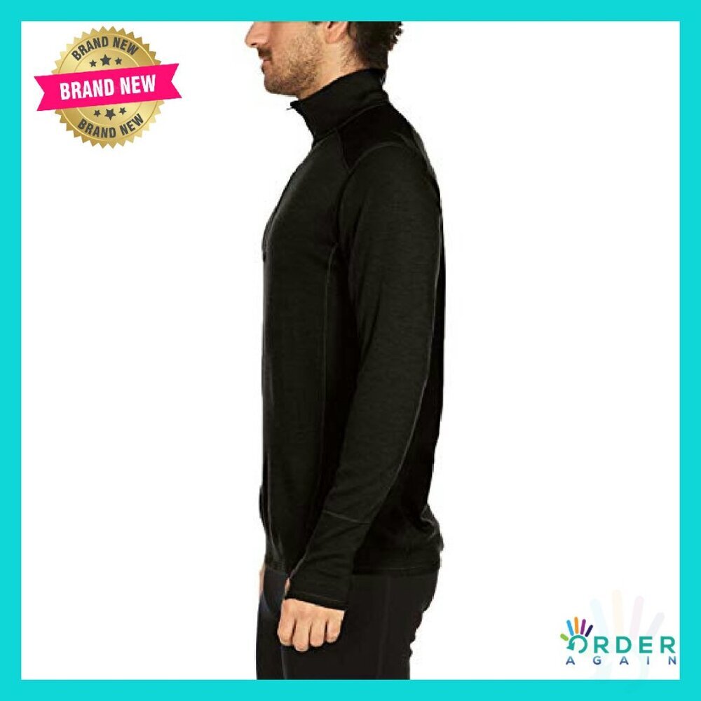 Merino Wool Quarter Zip Pullover Midlayer Warm Versatile Classic - Picture 4 of 8